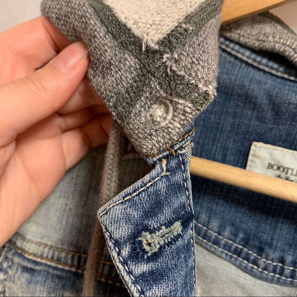 Bootlegger Denim Jacket Sweater Hoodie Small - Picture 7 of 11